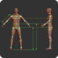 Automatic human body measurement