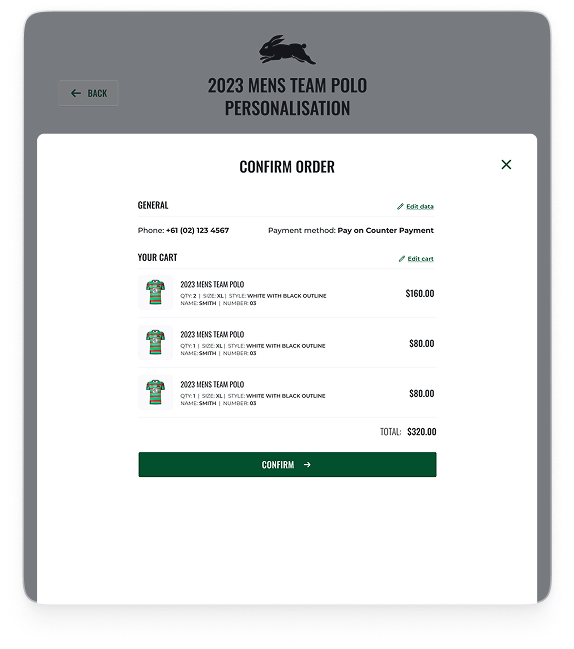 Order Confirmation